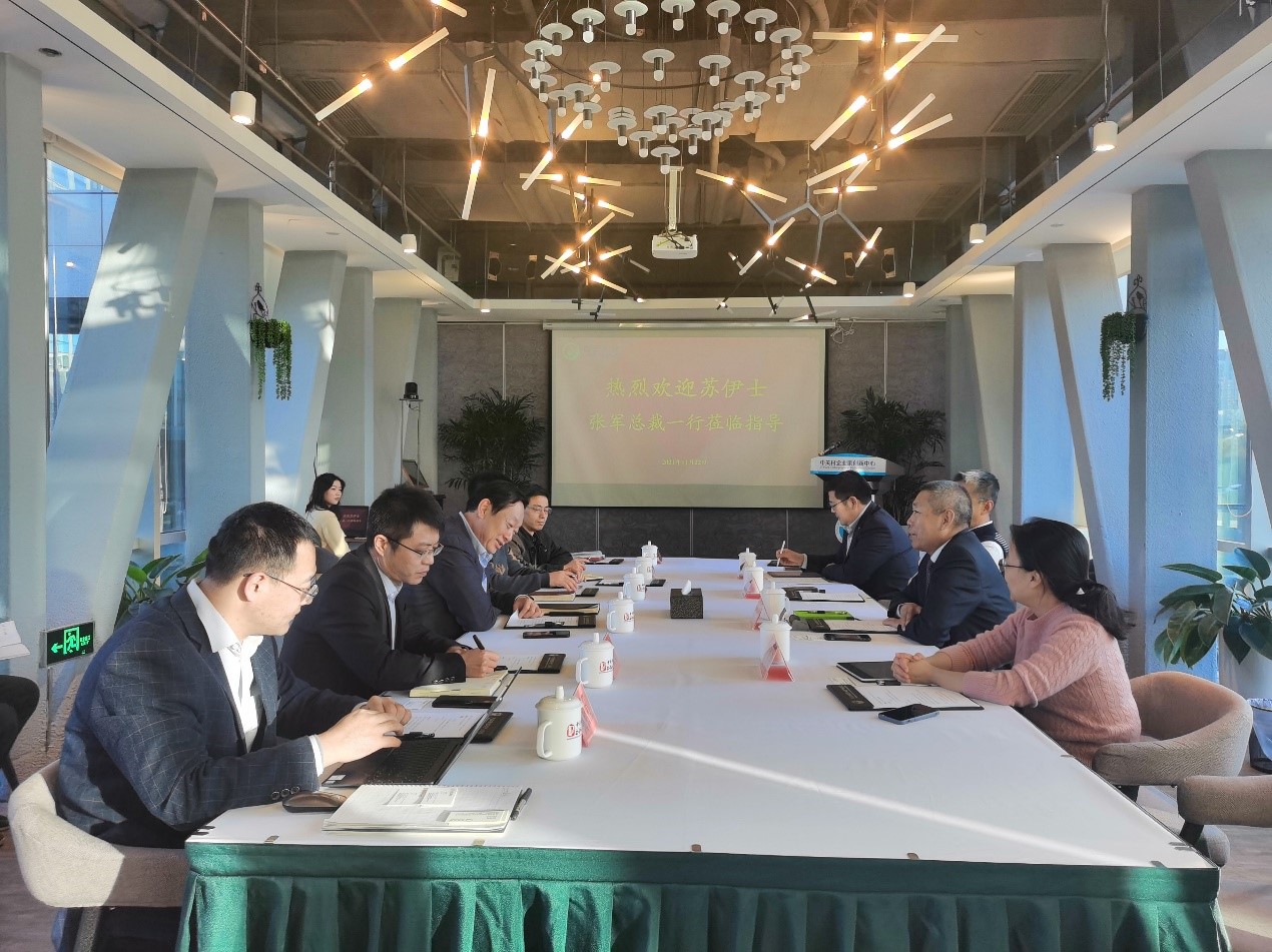 苏伊士水务工程总裁张军一行到访云博官网
